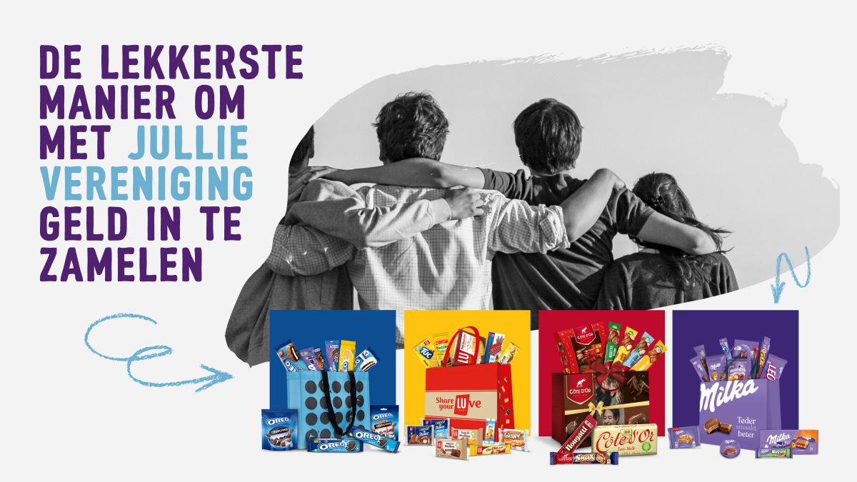 Milka, Côte d’Or, LU en Oreo pakketten om jullie vereniging te steunen